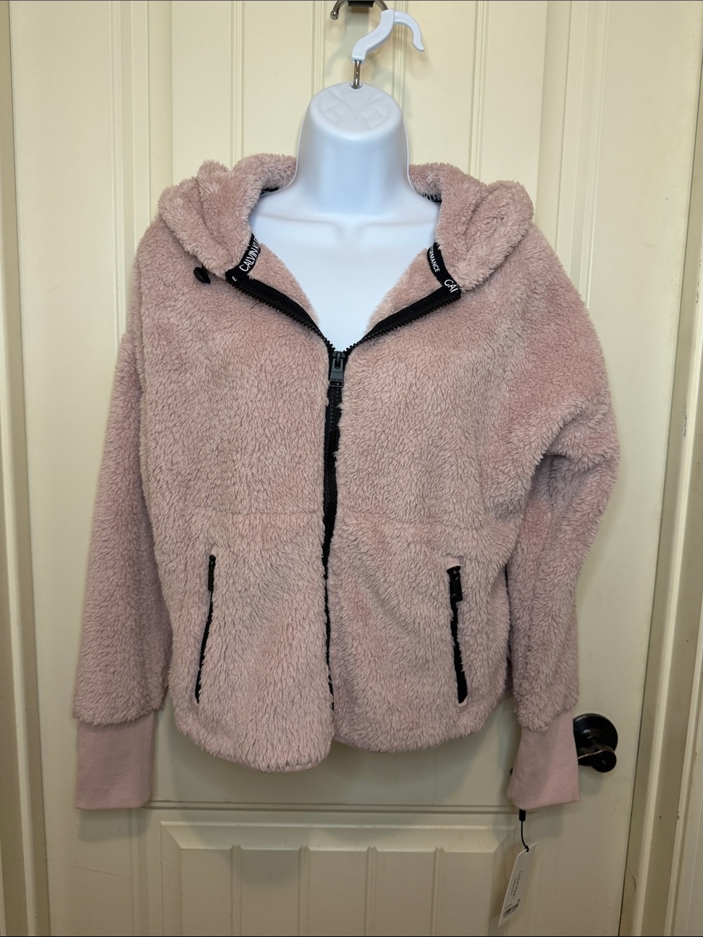 Calvin Klein Performance Cozy Plush Hooded Jacket - Pink